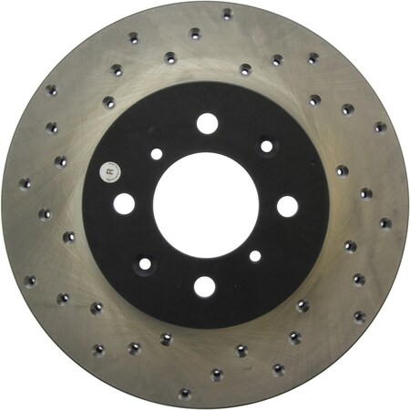 Centric Parts Sport Cross Drilled Brake Rotor, 128.40021R 128.40021R